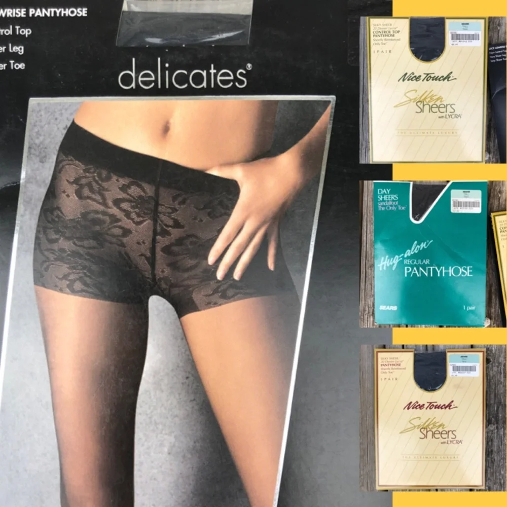 - Hosiery Bundle - Black & Navy SZ L! NEW!